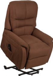 Flash Furniture Brown Microfiber Lift Chair Recliner